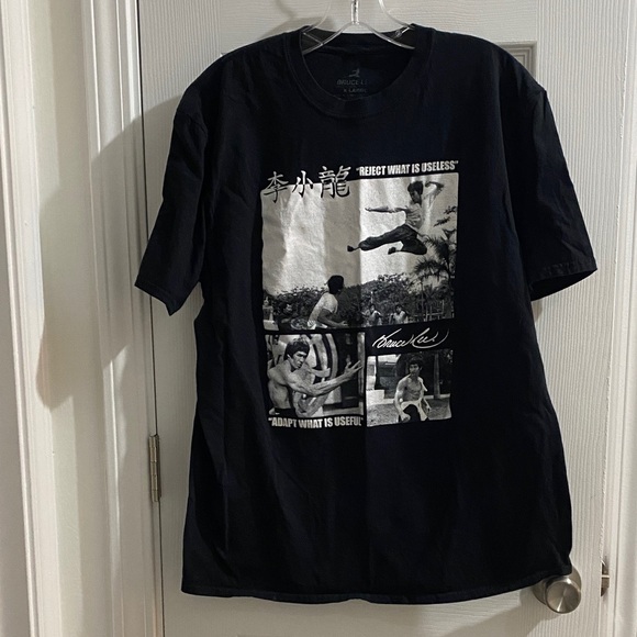 Vintage Bruce Lee  Black Graphic Tee for Men - Picture 1 of 4